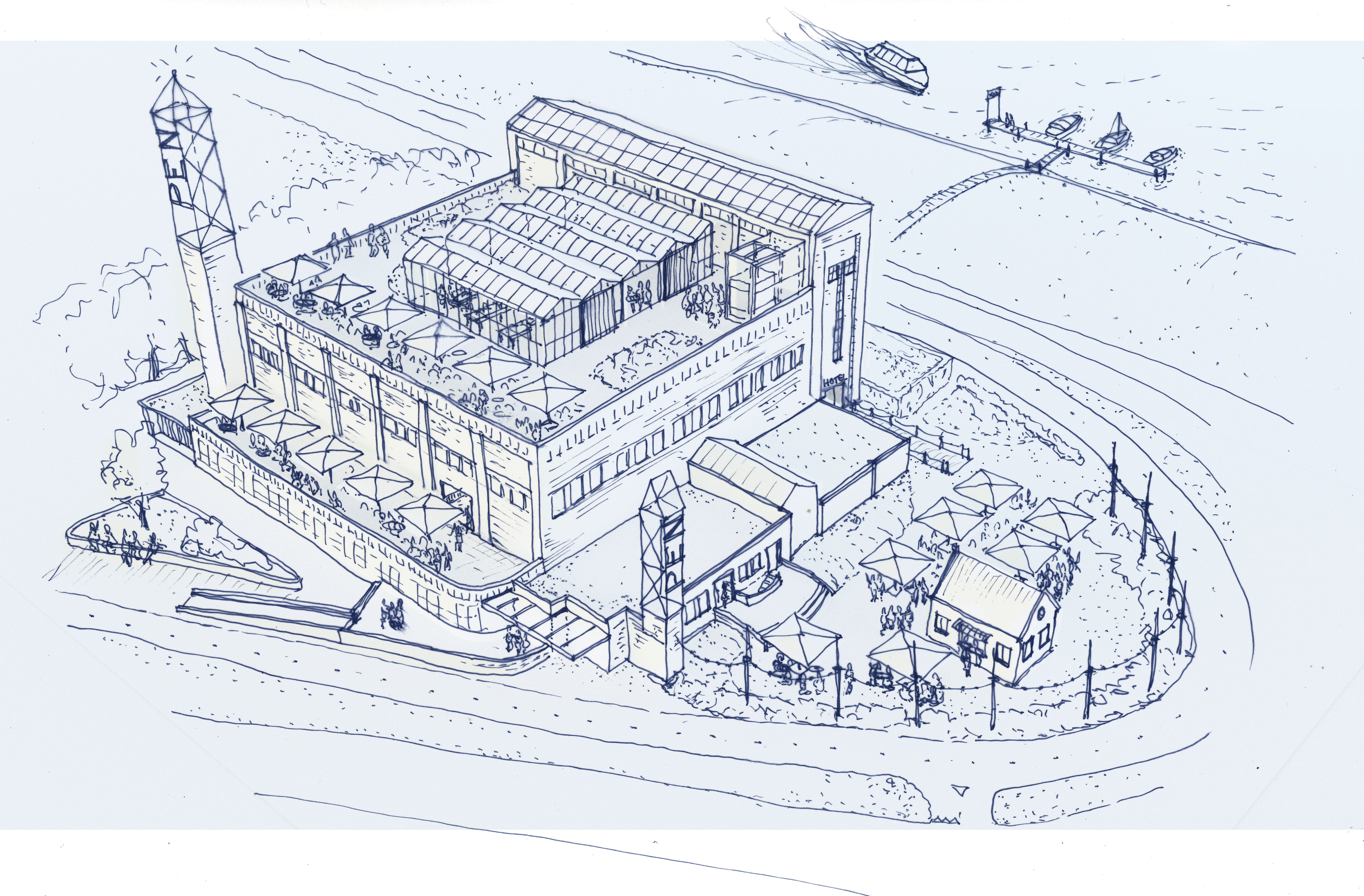 Transformatie PEN station - nieuwe bestemming voor industrieel erfgoed. Zijlstra Schipper Architecten - architectenbureau Noord-Holland.