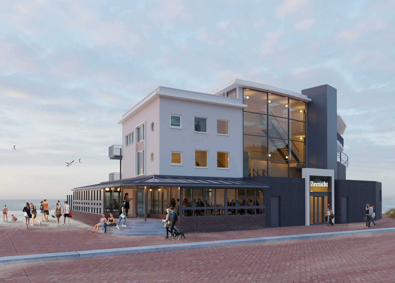 Uitbreiding restaurant en appartementen LIDO - ZIJLSTRA-SCHIPPER-architecten-architectenbureau-noord-holland-rendering-architect-01