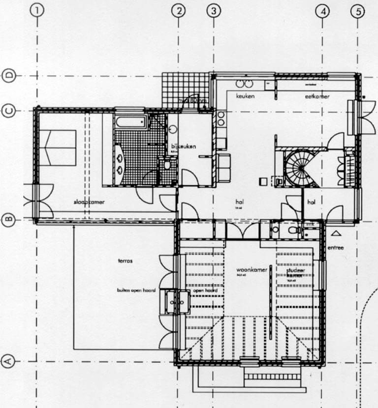 Architect-Houten-Woonhuis-utrechteseweg-48-Hilversum-Zijlstra-Schipper-architecten-Schets-architectenbureau-Noord-Holland-plattegrond-11